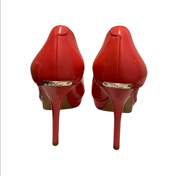 Dior Miss Dior Peep Toe Pumps Size 37.5 - Picture 4 of 7
